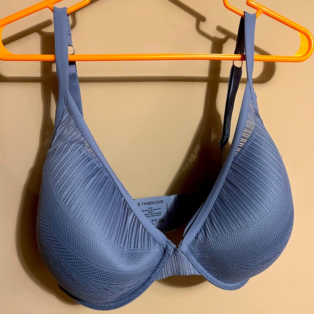 ThirdLove barely worn Everyday Lace Plunge bra 34H